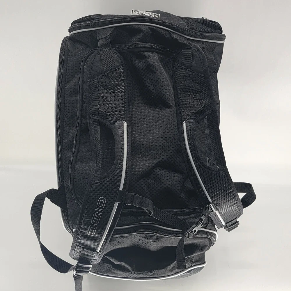 OGIO Sports Gym Duffel Bag Black Gray With Shoe Storage Nutrition Organization